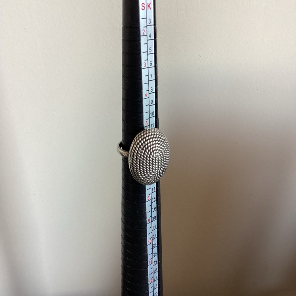 Textured Silver Ring - image 6